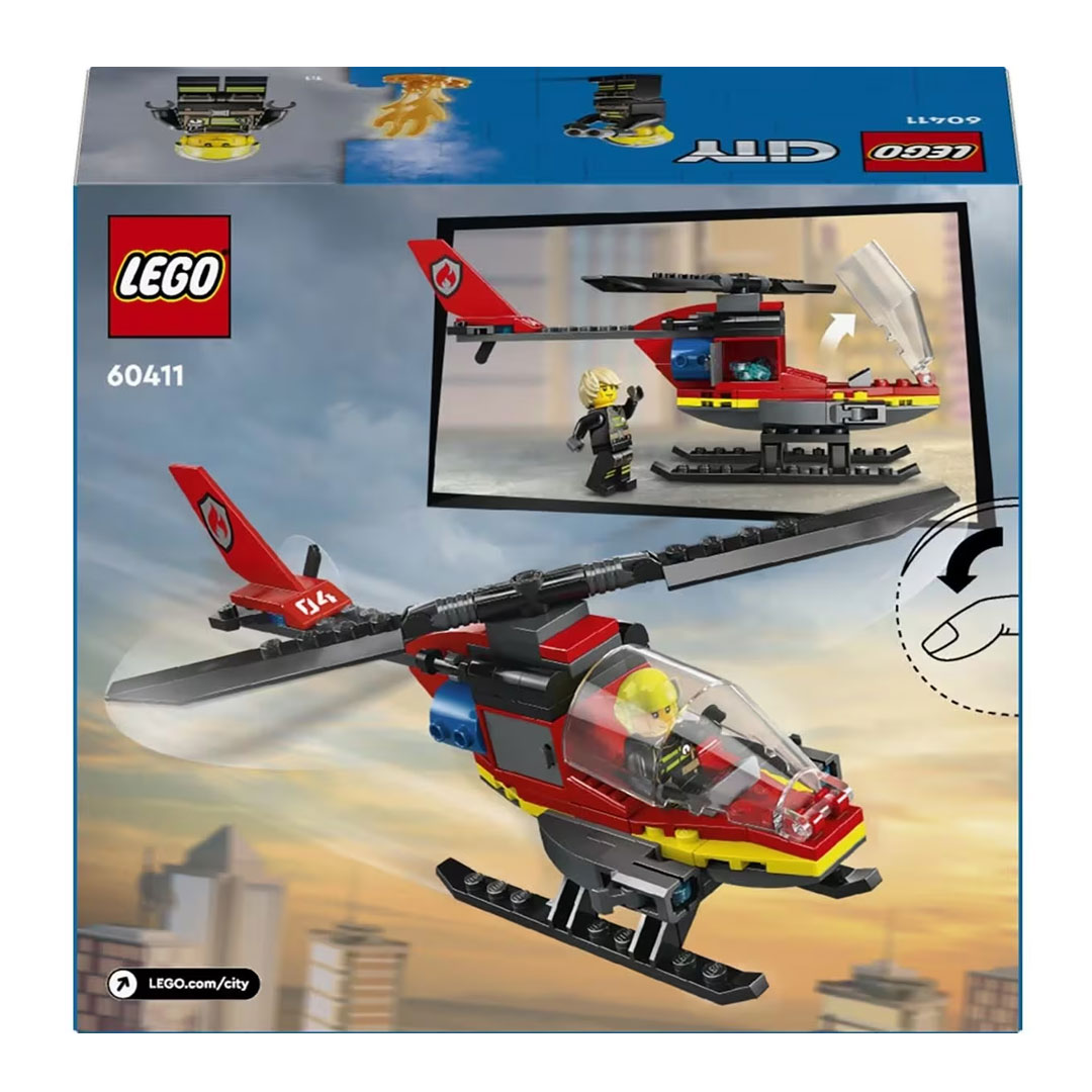 LEGO City Fire Rescue Helicopter 60411 - Image 8
